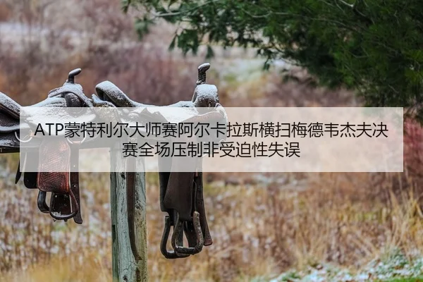 ATP蒙特利尔大师赛阿尔卡拉斯横扫梅德韦杰夫决赛全场压制非受迫性失误